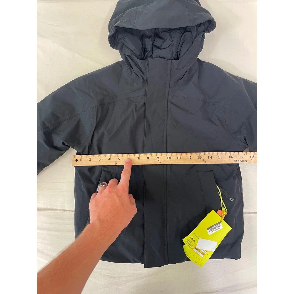 All in Motion Women's Hooded Waterproof Insulated Jacket Black Size Small
